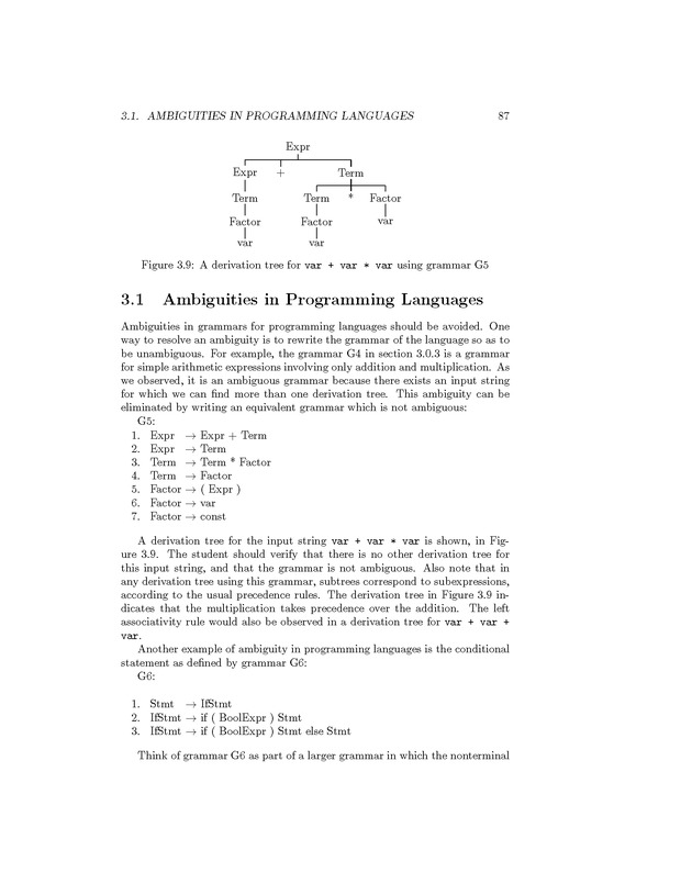 Compiler Design: Theory, Tools, and Examples - Page 87